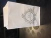 Zakken wit 6x6x10cm p/6st just married blokbodem papier