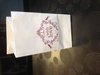 Zakken roze 6x6x10cm p/6st with love blokbodem papier