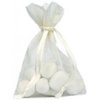 Zakken ivoor 7.5x10cm p/10st organza