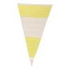 Zakken geel kant 25x46cm p/100st 500gr snoepzakken