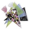 Zakken roze kant 25x46cm p/100st 500gr snoepzakken