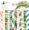 Paper pad Scrappapier Let&#039;s flamingle 30.5x30.5cm p/12vel