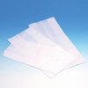 Papieren zakken 18x8x35cm p/50st wit zijvouw