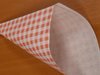 Zakken rood ruit 21cm snoepzak papier p/50st