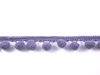 Pompom band middengrijs p/mtr bolletjesband groot 