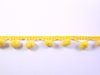 Pompom band geel p/mtr bolletjesband groot 