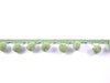 Pompom band limegroen p/mtr bolletjesband groot 
