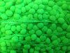 Pompom band groen p/mtr bolletjesband groot neon  