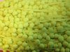 Pompom band geel p/mtr bolletjesband groot neon  