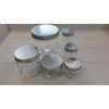 Pot 9x10cm p/st schroef plastic transparant