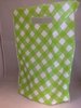 Draagtas groen 45x8x51cm p/50st plastic ruit