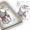 Stamp rubber North Pole 9x14cm p/st