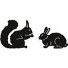 Stans Tiny`s dieren Eekhoorn en Konijn p/st Craftables 
