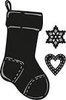 Stans Christmas stocking p/st Craftables 