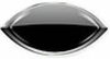 Color Box cats eye klein p/st zwart