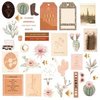 Ephemera cardstock Golden desert p/40st 