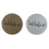 Sticker Veel liefs uit p/20st wit 35mm