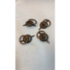 Fastener groot 19mm rood/koper p/st