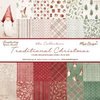 Paper pad 15x15cm traditional christmas p/12vel