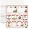 Decoratieve labels 30.5x30.5cm Christmas Wishes p/vel