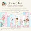 Paper pad 30.5x30.5cm Girls little world p/6vel