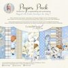 Paper pad 30.5x30.5cm Boys little world p/6vel