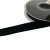Lint zwart dubbel velvet 15mm p/mtr