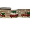 Lint Kerst auto met kerstboom 63mm p/mtr
