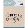 Clear Stamp Kerst groetjes 6.3x4cm p/st