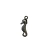 Bedel zilver zeepaardje met print 5x20mm p/st