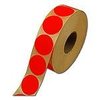 Stickers rood fluor 65mm p/1000st permanent