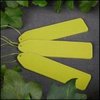 Labels groen10x3cm p/3st houten