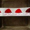 Stickers 4x3cm p/20st kerstmuts merry x-mas 