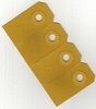 Labels zalmbruin 50x100mm p/100st papier