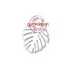 Stans Monstera blad groot 57x75mm p/st