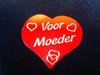 Sticker voor moeder p/20st rood