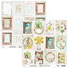 Scrappapier Beauty in bloom labels 30.5x30.5cm p/vel