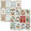 Scrappapier Home for Christmas labels 30.5x30.5cm p/vel