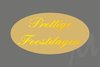 Stickers goud 4x2cm p/20st  ovaal prettige feestdagen