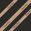 Lint kraft/zwart carpe diem 20mm p/10mtr Papierlint