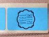 Stickers lichtblauw p/20st veel geluk 