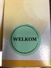 Stickers mintgroen 3.5cm p/100st WELKOM 