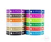 Stickers fuchsia 15x50mm p/20st X-mas 