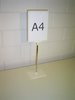 Prijskaartramen A5 compleet met voet p/set wit