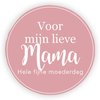 Stickers roze 35mm p/20st Voor mijn lieve mama 
