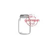Stamp glazen potje 38x62mm p/st rubber unmounted