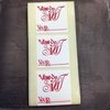 Stickers wit/rood 3.5x3.5cm p/20st van de Sint voor