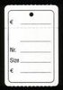 Hangetiket bedrukt 40x60mm p/100st met perforatie