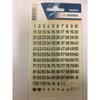 Stickers Herma getallen op transparant 5mm p/set zwart