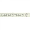 Lint gefeliciteerd 15mm p/m creme